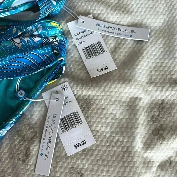 Bleu Rod Beattie Paradise Found Twisted Underwire Top and Bikini Bottom Swimsuit - Picture 10 of 10